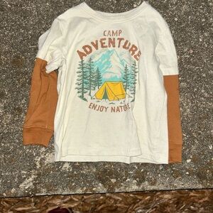 Jumping Beans Adventure Nature Shirt - Cream and Brown, 5T